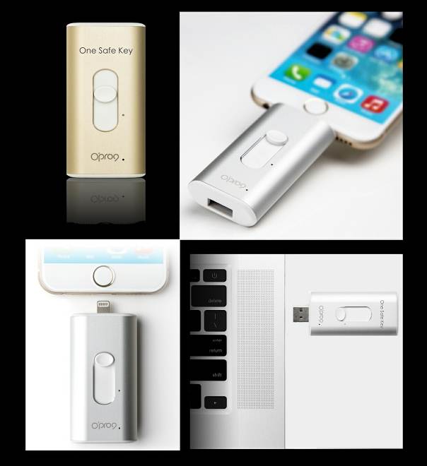 全球第一支獲得Apple MFi認證的iOS/Android/PC三用安全碟「1Safety」